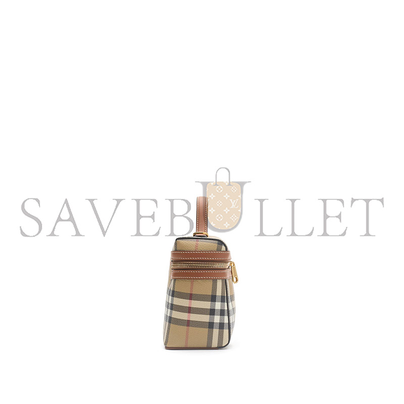 BURBERRY CHECK VANITY BAG 81205251 (19.5*15*8cm)